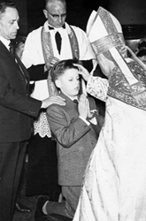 Jacques bij zijn plechtige communie in 1962